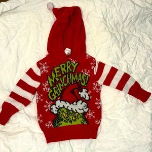The grinch’s merry grinchmas hooded sweater size 12 months